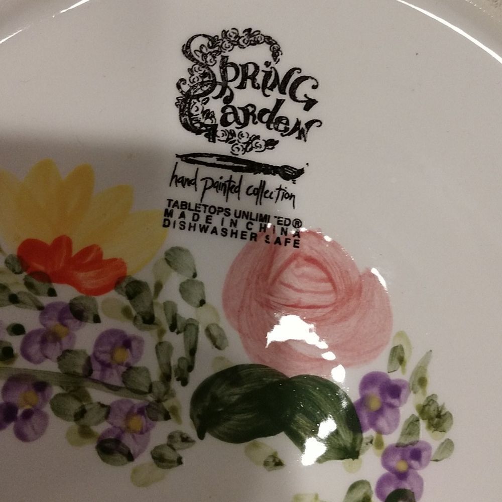 Spring Garden Salad Plate 8" - Picture 4 of 4